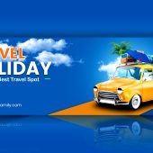 Free Travel Agency Web Banner Design Template