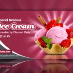 Ice Cream Website Product Banner Design