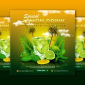 Lemon Drink Instagram Post Design