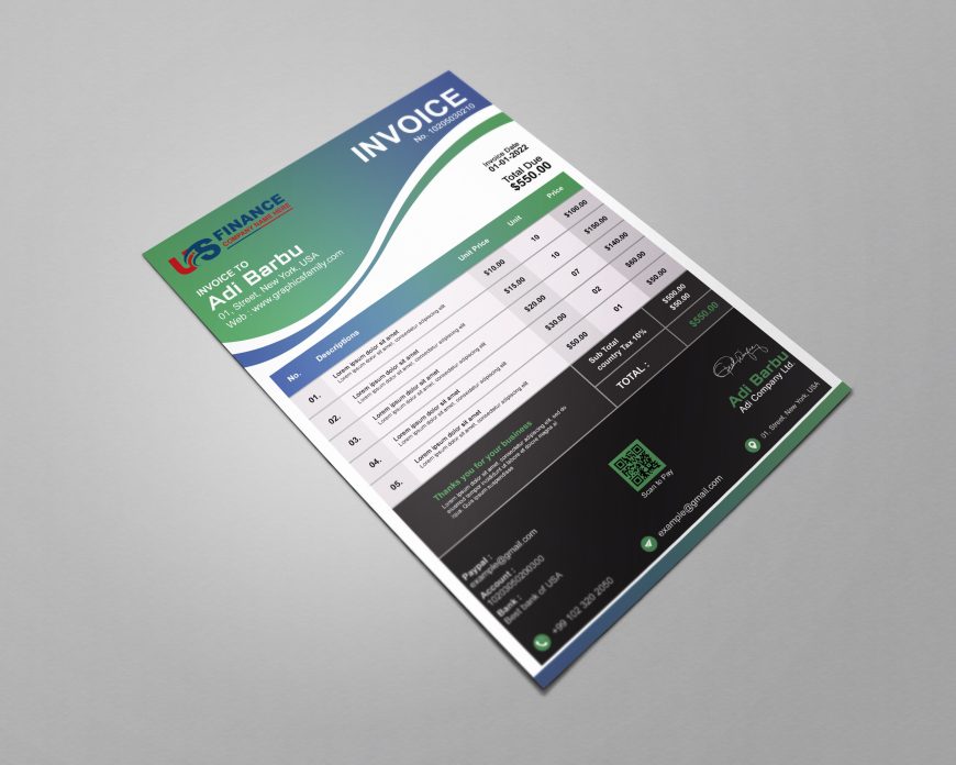 Modern Invoice Template Download