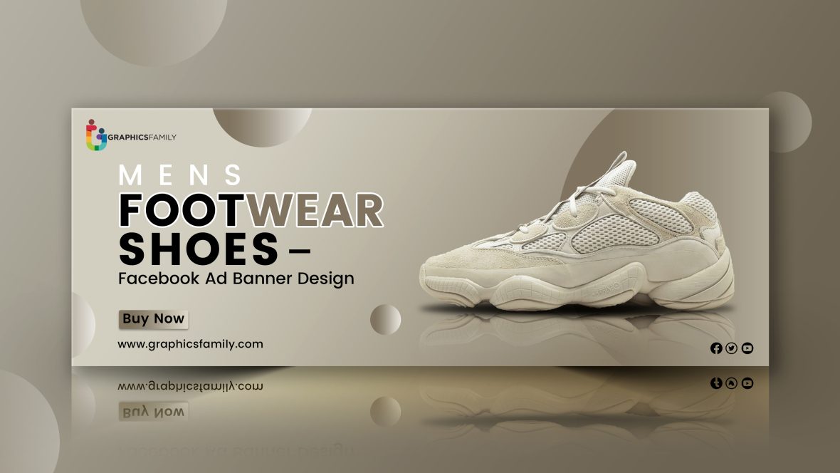 Online shoes store facebook cover design