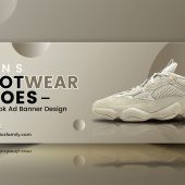 Online shoes store Facebook cover design