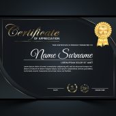 Professional Luxury Certificate Design