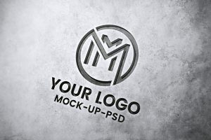 3D Stone Logo Mockup – GraphicsFamily