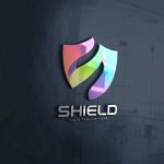 Abstract Colorful Shield Logo Design