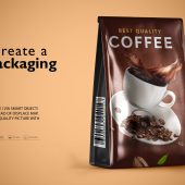 Coffee Packaging PSD Mockup