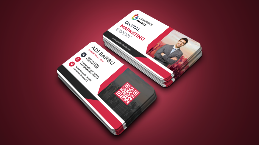 Digital Marketing Expert Editable Business Card Design