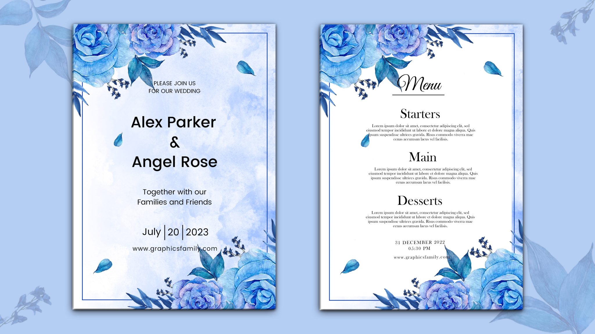 27+ Free Wedding Invitation Templates Download – GraphicsFamily