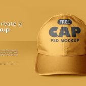 Free Cap PSD Mockup