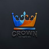 Colorful Crown Logo Design