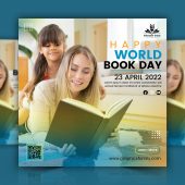 Gradient world book day template