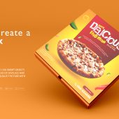 Pizza Box PSD Mockup