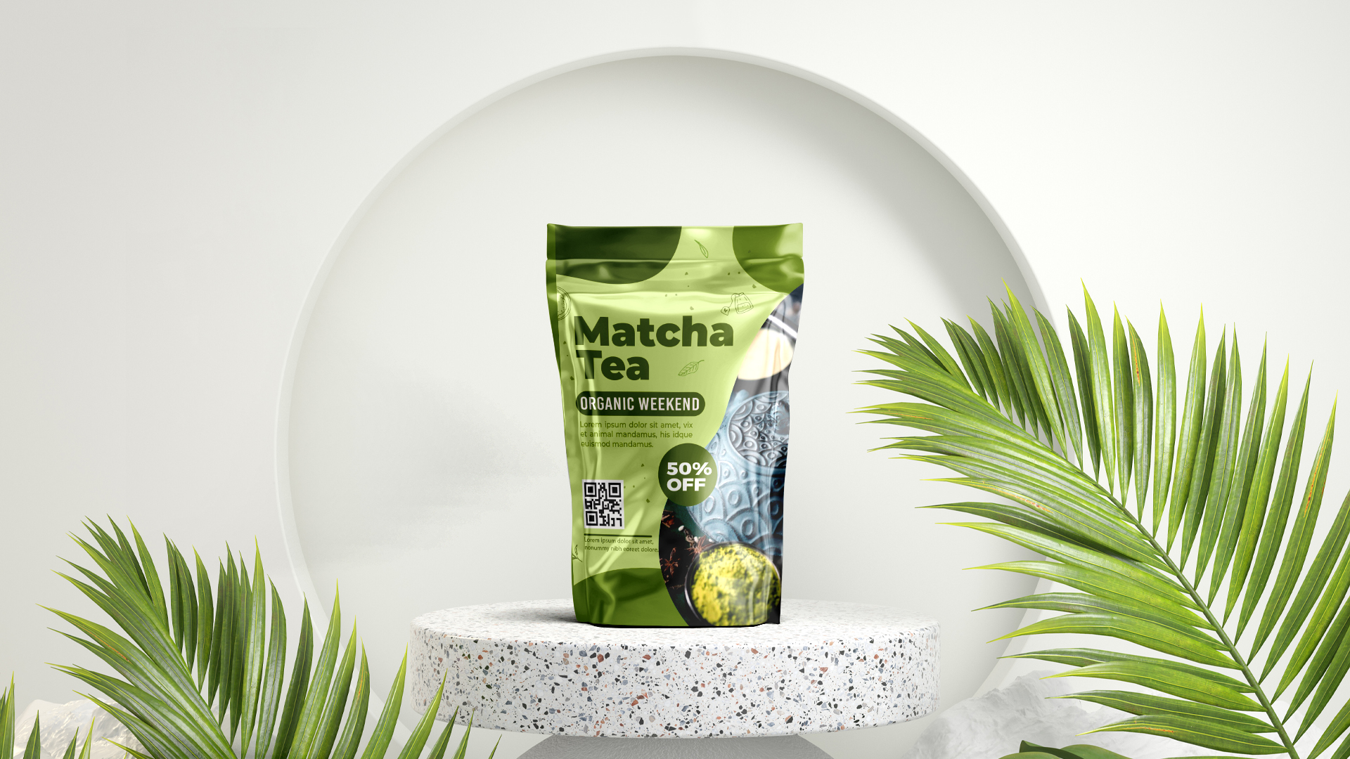 Tea Pouch Mockup GraphicsFamily