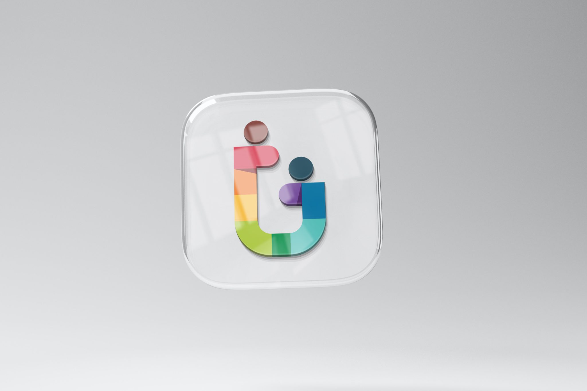 3D Glass Icon Mockup – GraphicsFamily