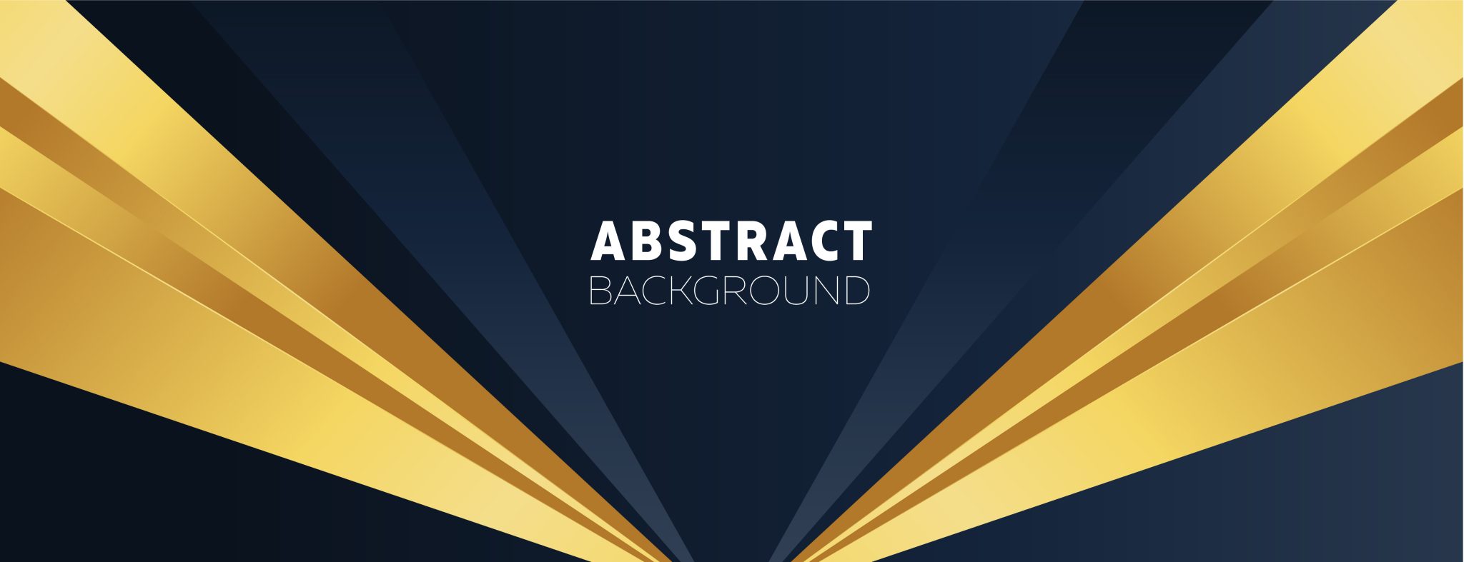 Dark Blue and Golden Banner Background Design GraphicsFamily