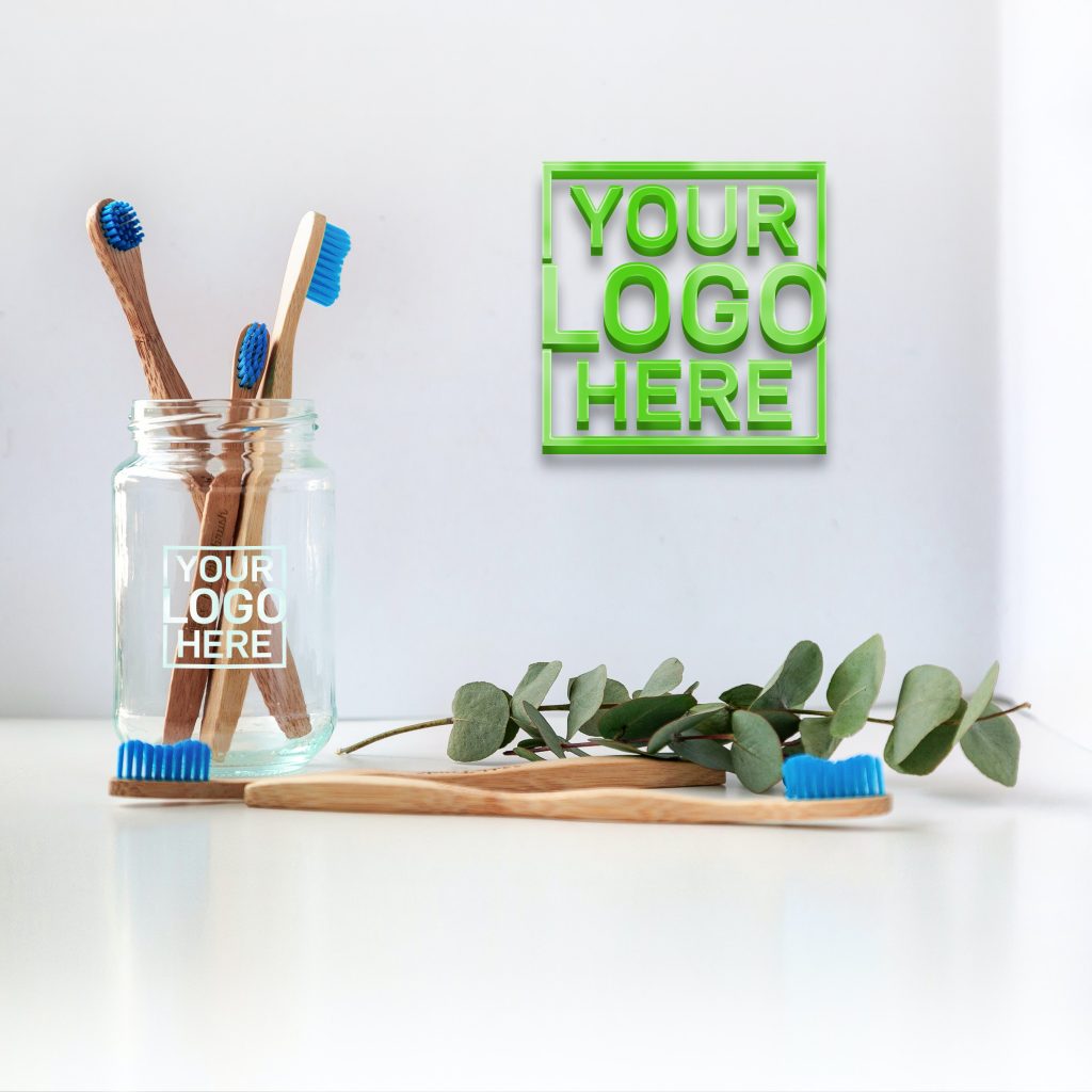 Dental Clinic Logo Mockup GraphicsFamily