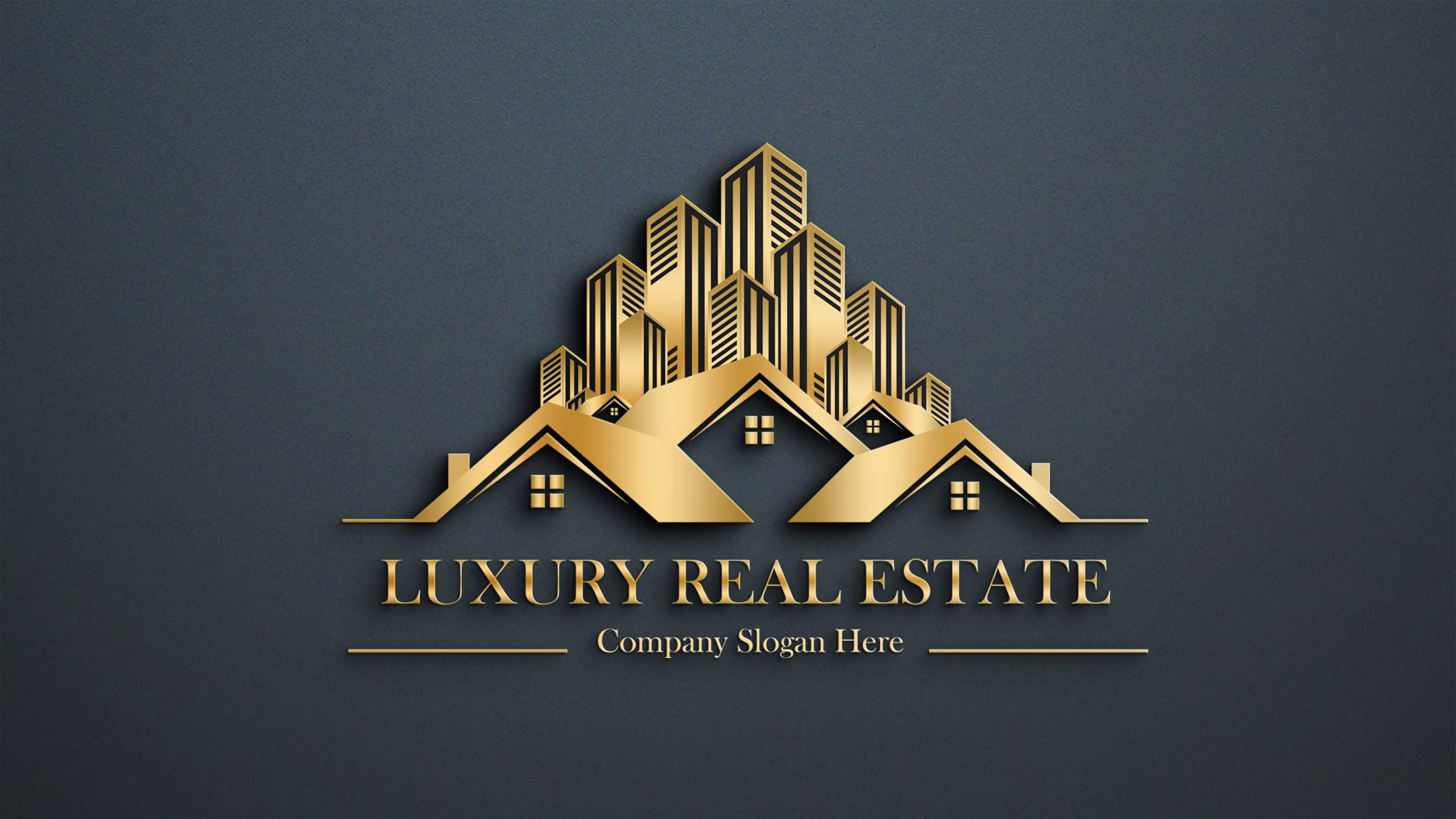 Luxury Real Estate Logo Design – GraphicsFamily