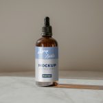 Free Serum Bottle Design Mockup