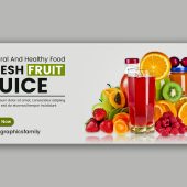 Fresh Fruits Simple Web Banner Design