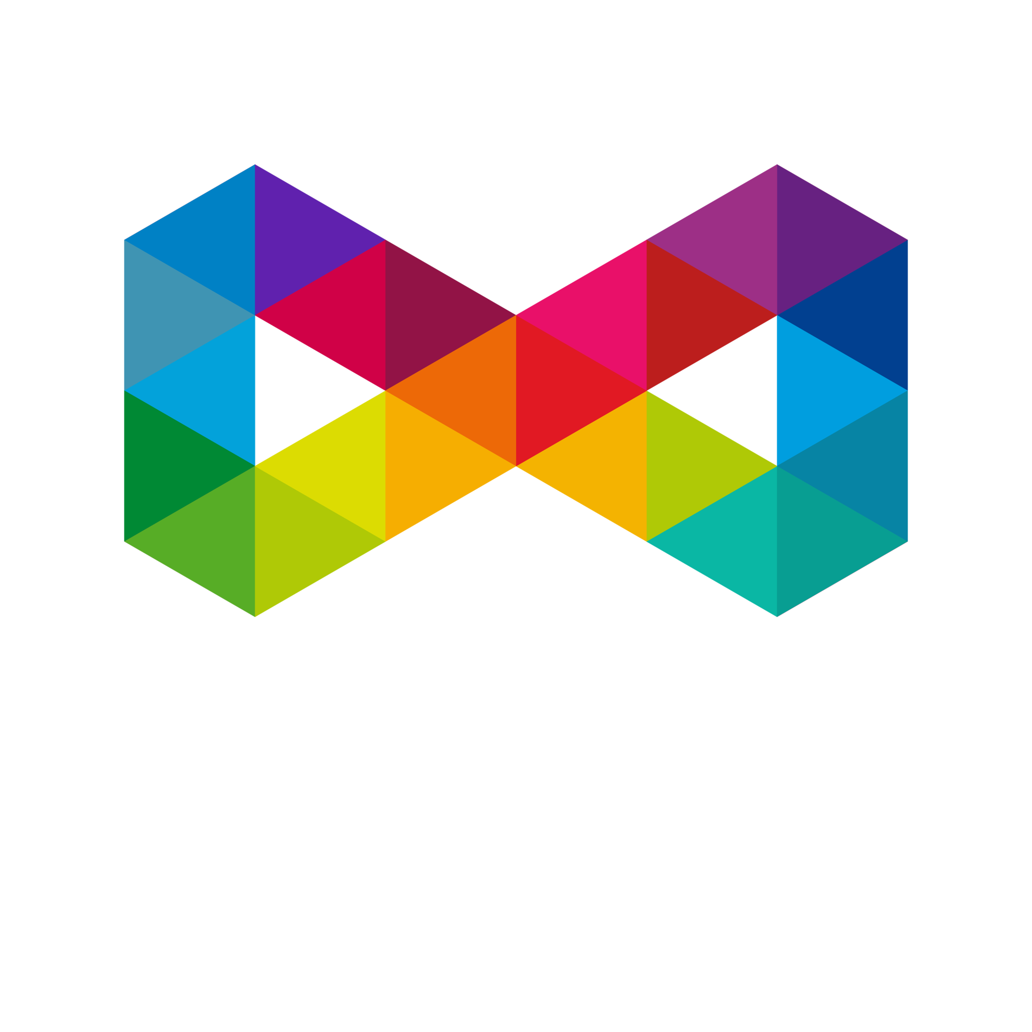 Infinity triangle colorful logo template – GraphicsFamily