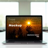 Laptop Screen Design Mockup