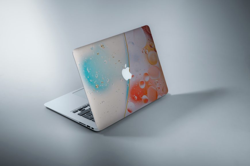 Laptop Skin Mockup GraphicsFamily