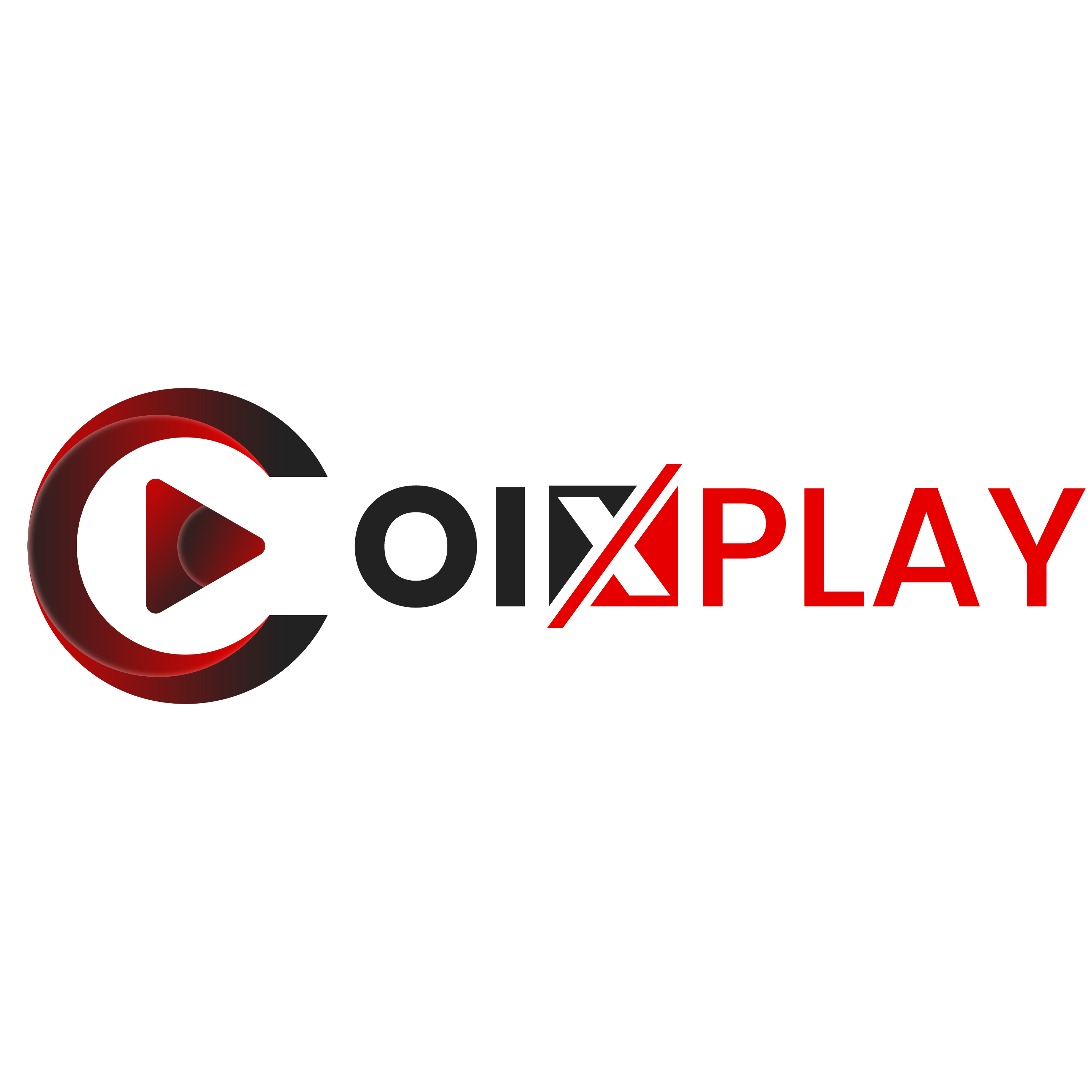 Letters OIX Media Play Logo Design PNG Transparent