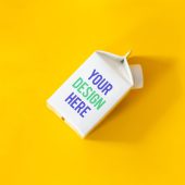 Organic Milk Bottle Mockup
