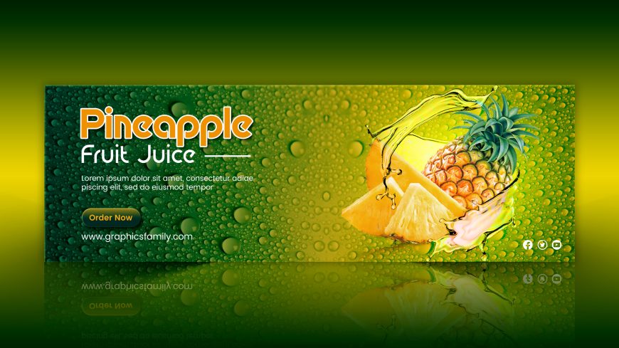 Professional Fruit Juice Banner Design