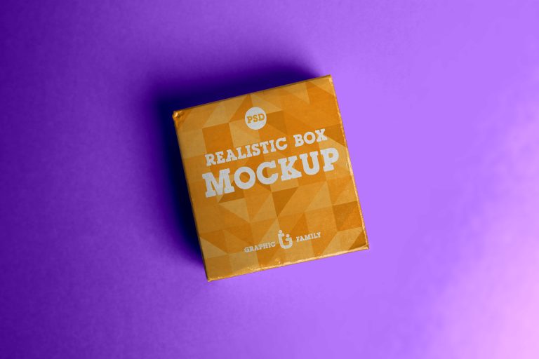 Real Box Mockup Free Mockup – GraphicsFamily