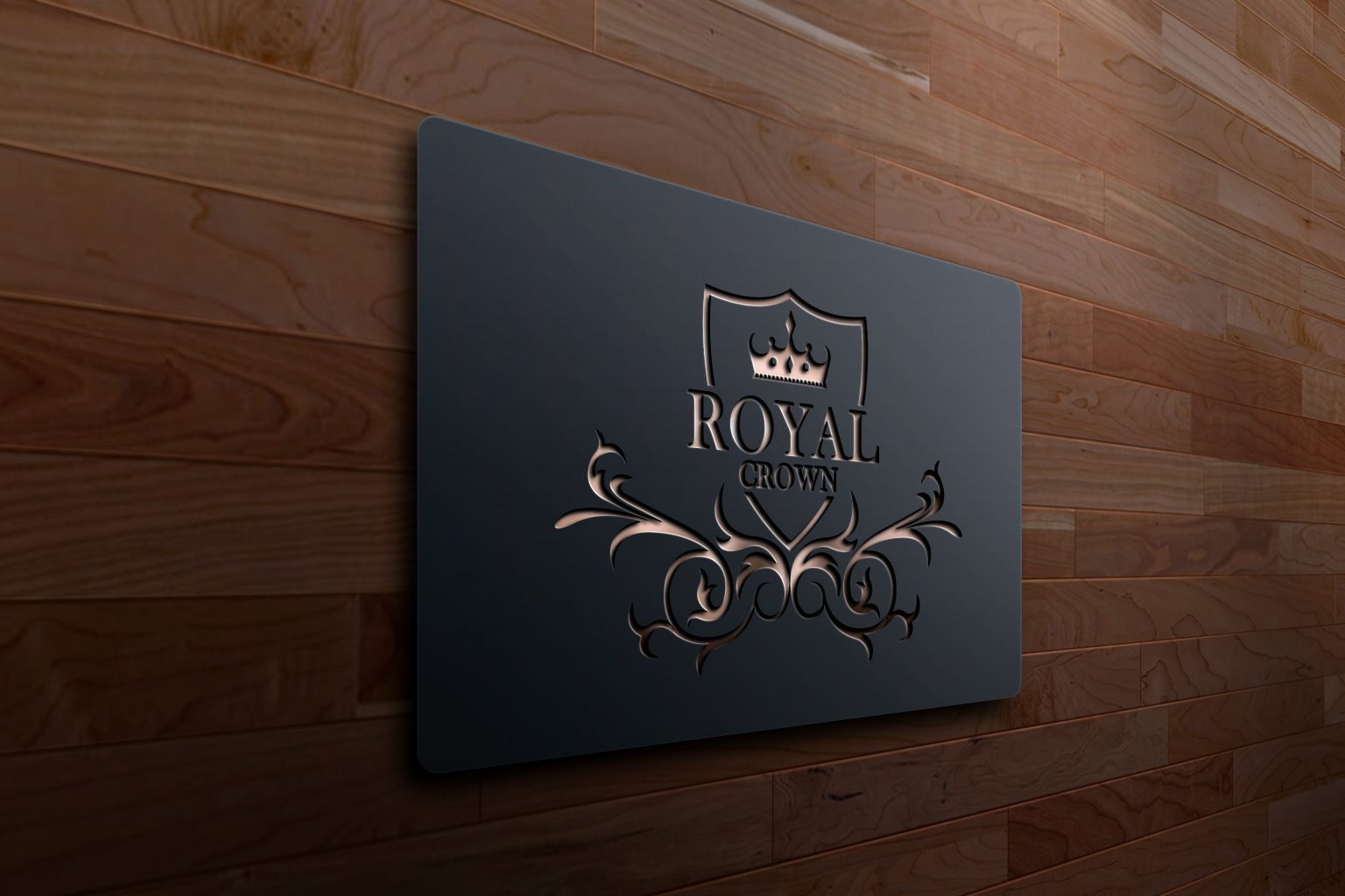 Royal Logo Concept Design With Crown Shape – GraphicsFamily