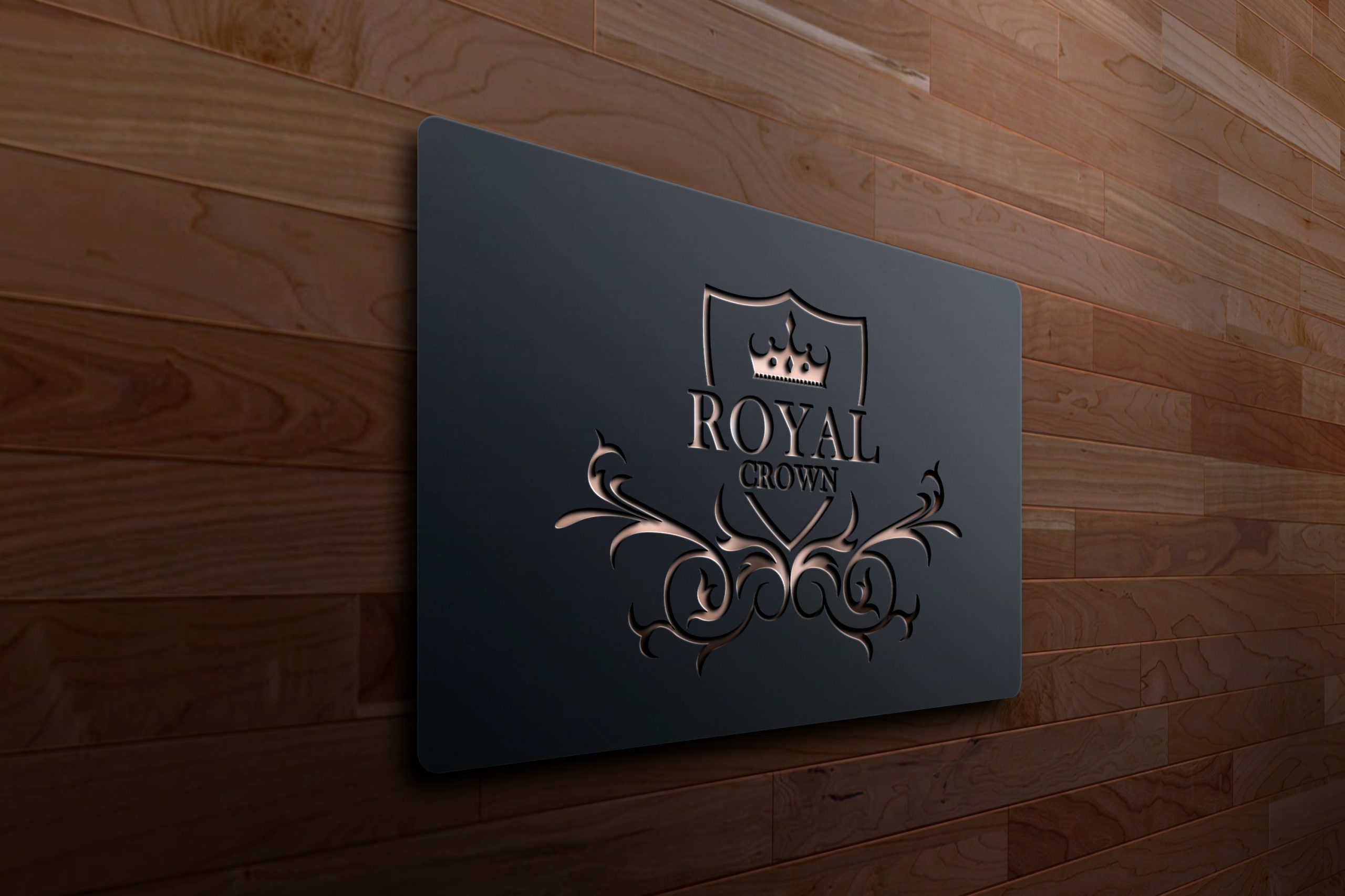 Free Royal Logo Concept Design With Crown Shape