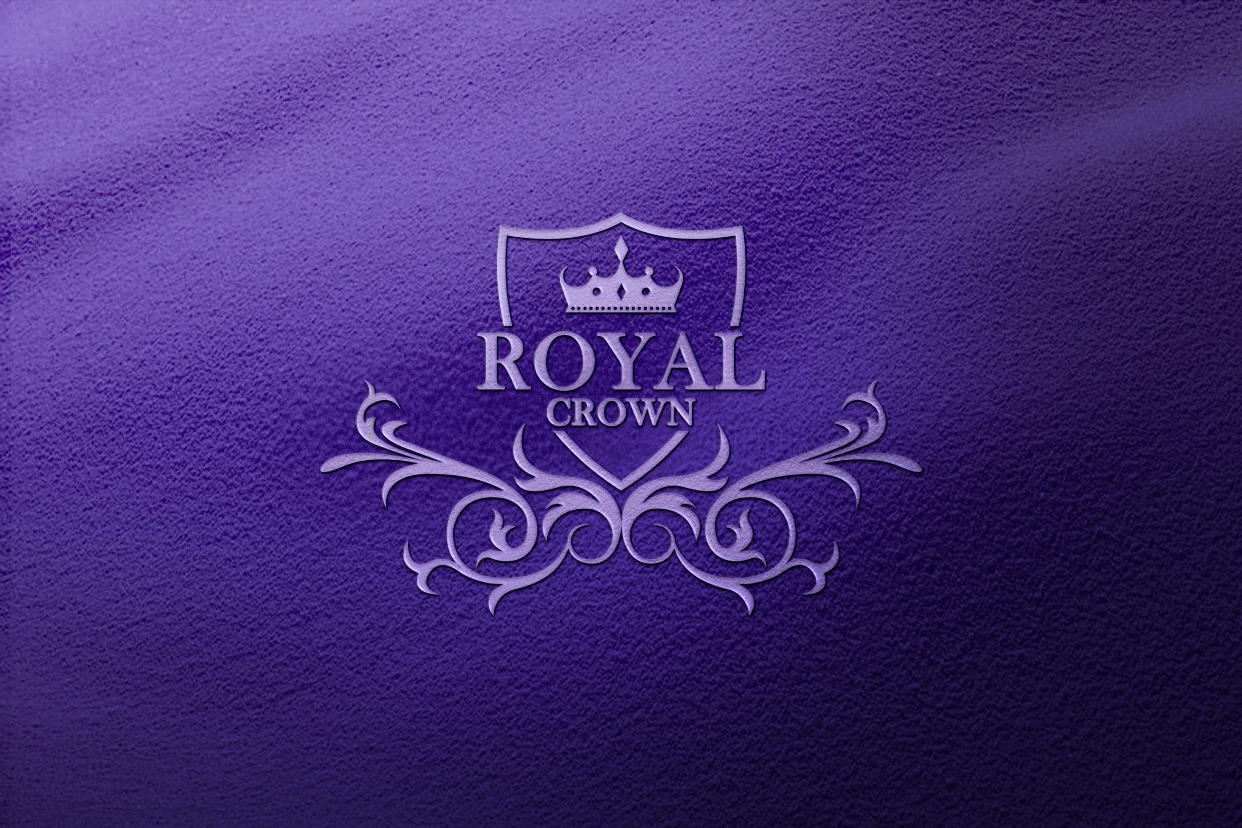 Royal Logo Concept Design With Crown Shape Free PSD Download