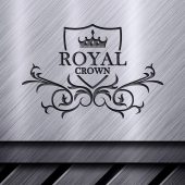 Royal Logo Concept Design With Crown Shape