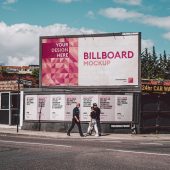 Street Billboard Mockup