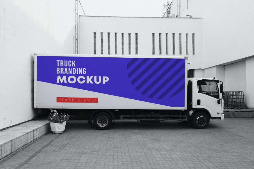 Truck Branding Mockup