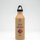 Water Bottle Design Mockup