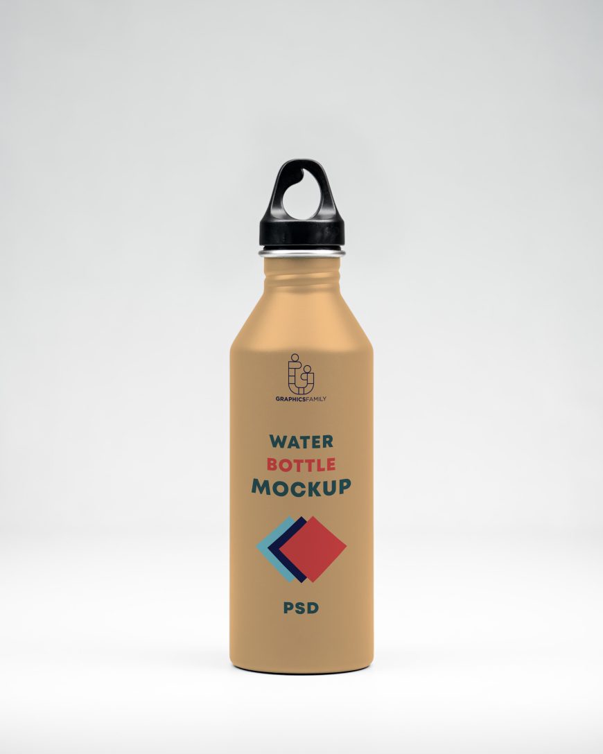 Water Bottle Design Mockup