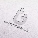 White Paper Pressed Logo Mockup