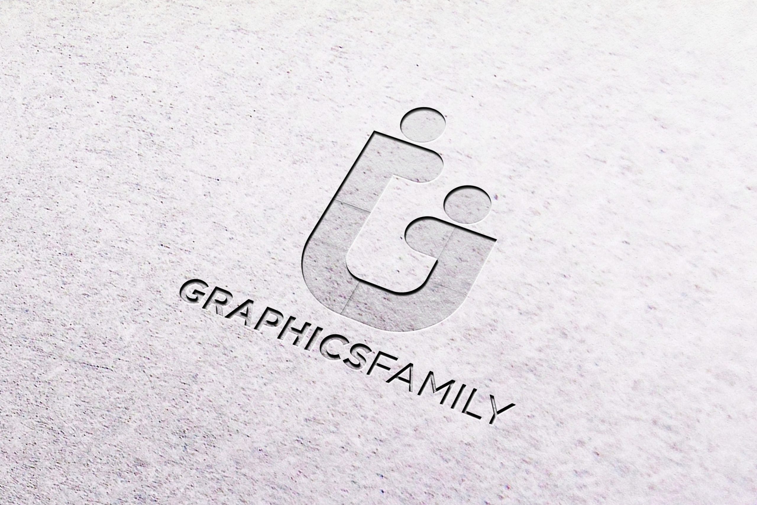 White Paper Pressed Logo Mockup