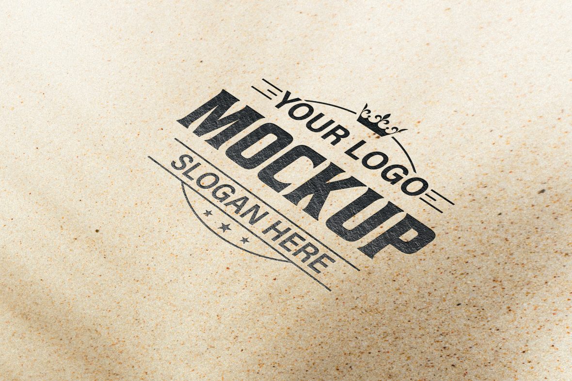 White Surface Logo Mockup