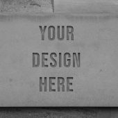 Concrete Engrave Effect Design Logo Mockup