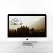 iMac Screen Design Mockup