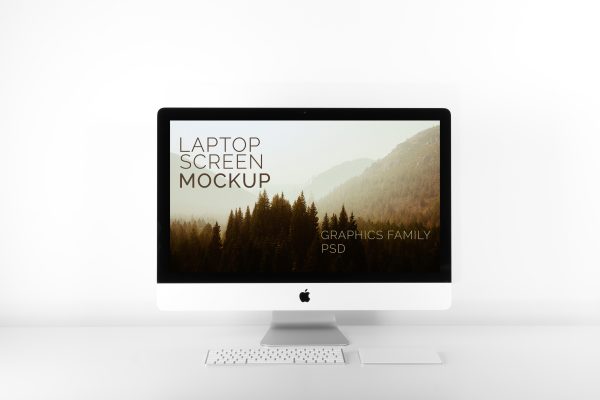 iMac Screen Design Mockup – GraphicsFamily