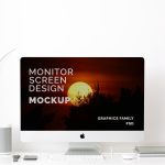 iMac Screen Minimal Mockup