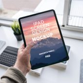 Free iPad Screen Design Mockup