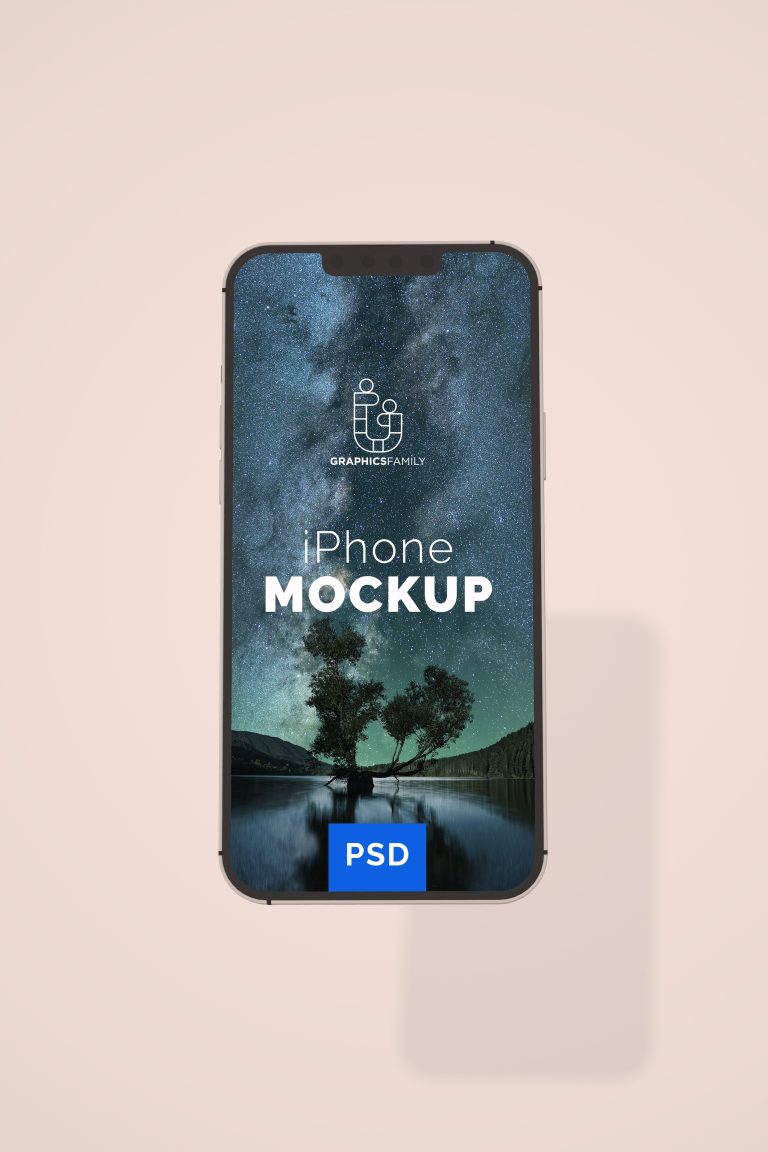 iPhone Screen Design Mockup Free PSD – GraphicsFamily