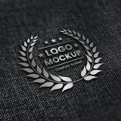 Free 3D Silver Logo Mockup