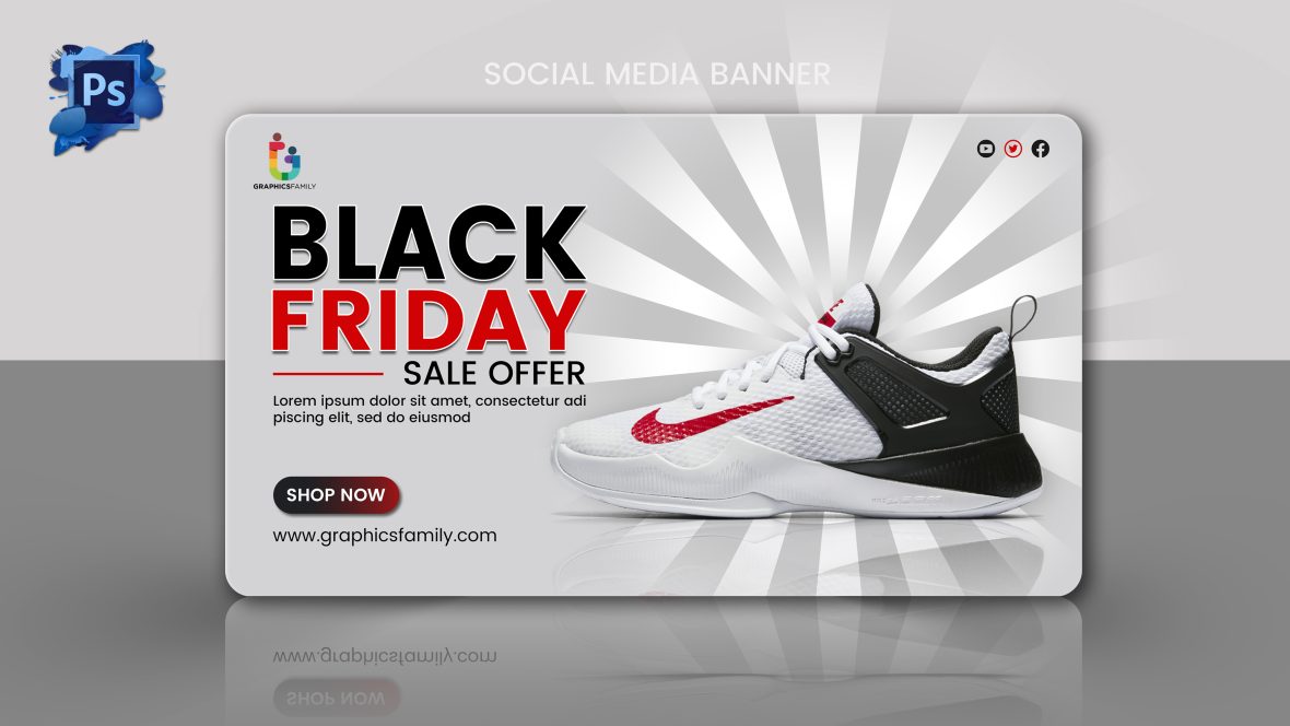 Black Friday Sale Ecommerce Website Banner Design