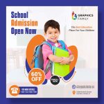 Free School Admission Social Media Banner Template